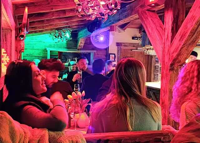 Bild der Party-Hütte des GEMAtech Firmenausflug nach Bad Hindelang