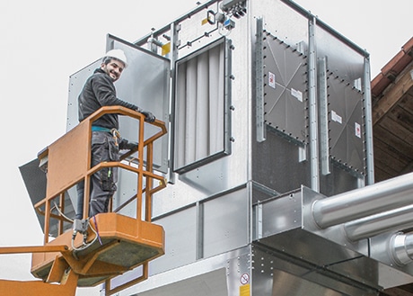 Bild einer Wartung als After-Sales-Service Beispiel vom GEMAtech