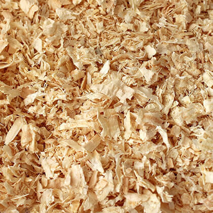 Vorschaubild mit Holzspänen für Absauganlagen für Holz von GEMAtech