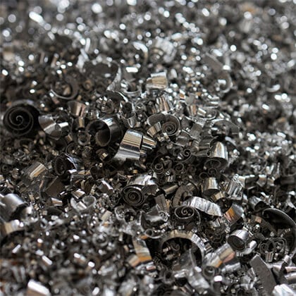 Vorschaubild mit Metallspänen für Absauganlagen für Metall von GEMAtech