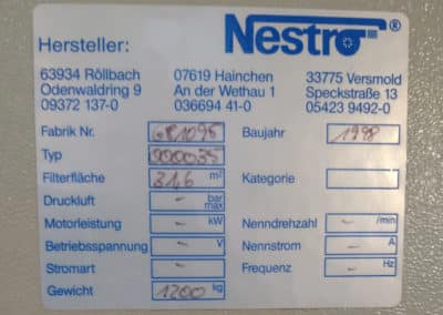 Gebrauchtgerät Nestro Filteranlage
